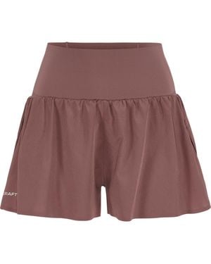 C.r.a.f.t Hypervent Pleated Wide Shorts - Purple