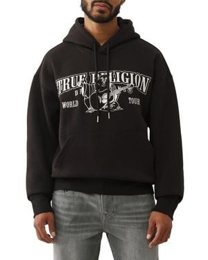 TRUE RELIGION Number One Cotton Graphic T-Shirt - Black