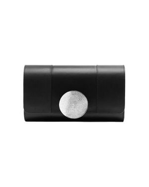 PERRIN Paris Le Disque Strass Clutch - Black