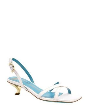 Valentina Rangoni Vulcano Halter Satin Sandal - Blue