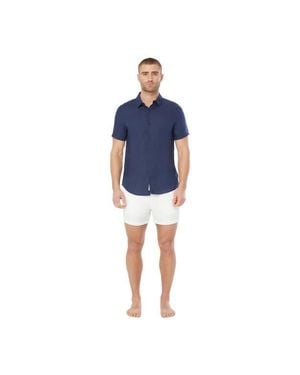 Onia Jack Air Linen Shirt - Blue