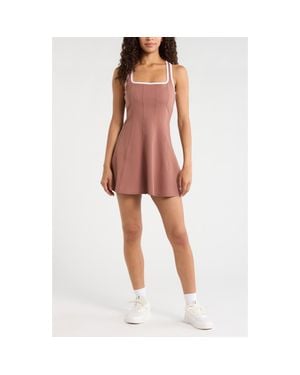 Zella Serene Contrast Sport Dress - Red