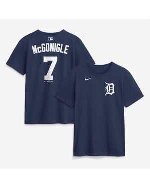 Nike Kevin Mcgonigle Detroit Tigers Name & Number T-Shirt - Blue