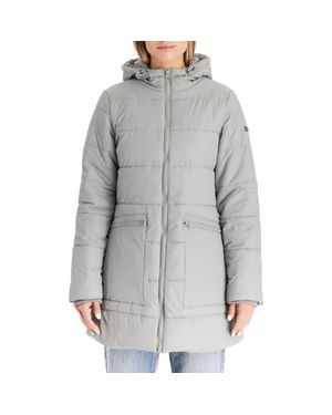 Modern Eternity 3-In-1 Hybrid Quilted Waterproof Maternity Puffer Coat - Gray