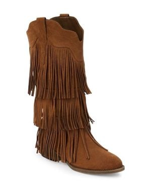 Matisse Saloon Fringe Boot - Brown