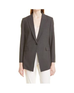 Theory Etiennette B Good Wool Suit Jacket - Gray