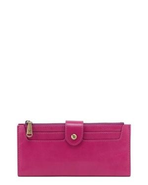 Hobo International Dunn Leather Continental Wallet - Purple