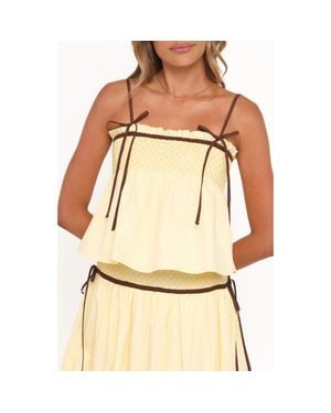 Petal & Pup Mireille Babydoll Top - Natural