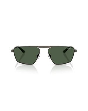 ARMANI EXCHANGE 56Mm Aviator Sunglasses - Green