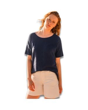 Celtic & Co. Round Neck Boxy Fit T-Shirt - Blue
