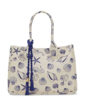 Vince Camuto Orla Canvas Tote - Blue