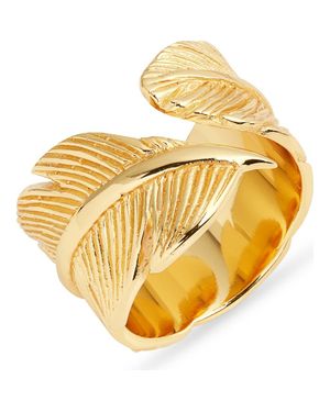 Kiara by Ki-Ele Featherly Band Ring - Metallic