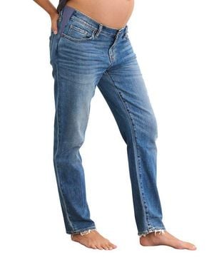 HATCH The Under The Bump Boyfriend Maternity Jeans - Blue