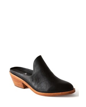 Fortress Michelle Heeled Mule - Black
