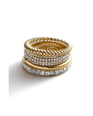BaubleBar Kacie Ring Set - Metallic
