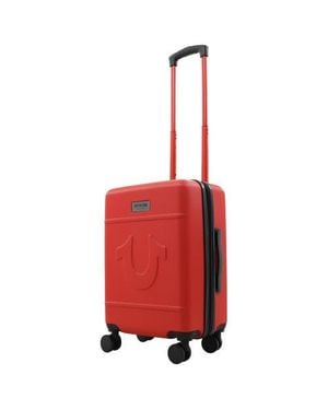 TRUE RELIGION Molded U 22 Expandable Hardside Carry-On Spinner Luggage - Red