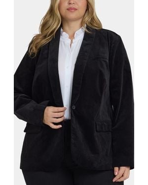 NYDJ Velveteen Tuxedo Jacket - Black