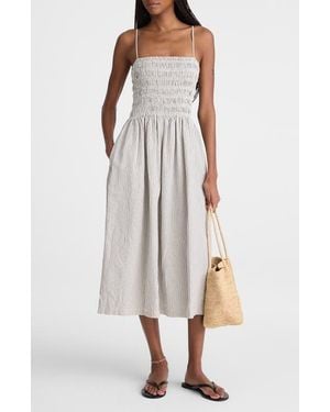 Madewell The Peyton Midi Dress - White