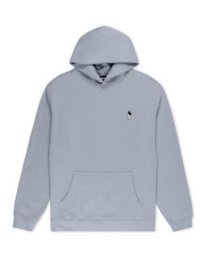 Alix Astronaut Relaxed Midweight Fleece Pullover Hoodie - Blue