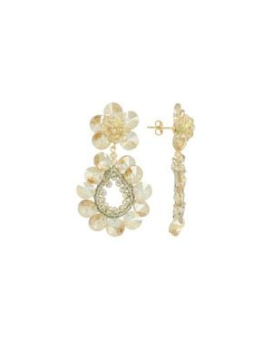 LOTT.gioielli Ce Si Flower Double Drop S M - White