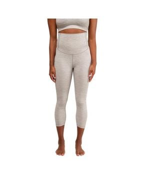 Modern Eternity Maternity Zara Seamless Yoga Maternity Capri - Natural
