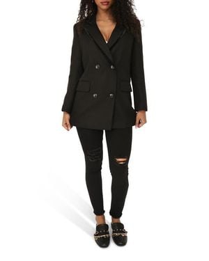 Belle & Bloom Because Of You Trimmed Blazer - Black
