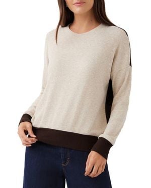 Karen Kane Ribbed Colorblock Crewneck Top - Multicolor