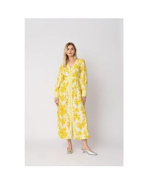 Raishma Aaliyah Cotton Dress - Metallic