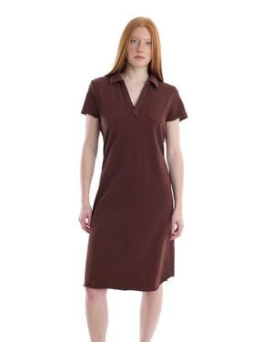 Wilt Polo Dress With Chest Pocket - Purple