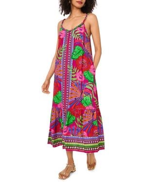 Vince Camuto Braid Trim Maxi Dress - Multicolor