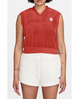 Nike Sportswear Chill Terry Tank - Red