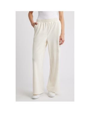 City Blues Wide Leg Lounge Pants - White
