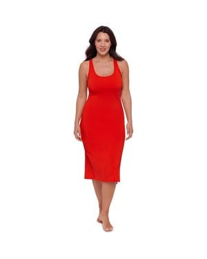 S3 Rib Coverup Dress - Red