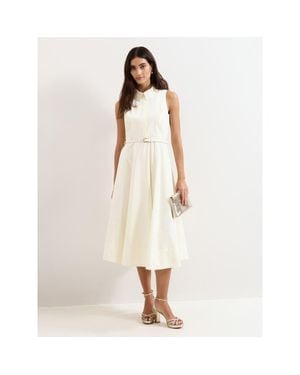 Phase Eight Ariane Shirt Dress - White