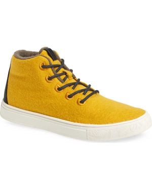 YY Nation Alto Water Resistant Wool Blend High Top Sneaker - Yellow