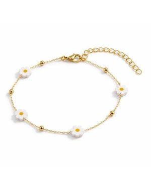 Donatello Gian Flashed Daisy Chain Bracelet - Metallic