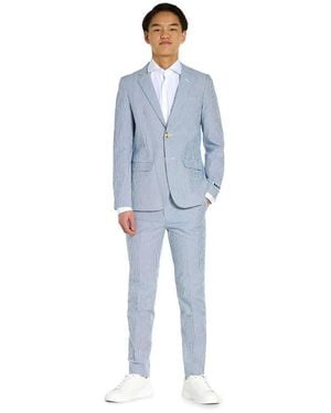 Opposuits Kids' Seersucker Two-Piece Suit - Blue