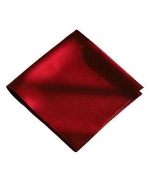 SILKSILKY Mulberry Silk Square Scarf - Red