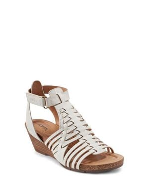Earth Hattie 3 Wedge Sandal - White