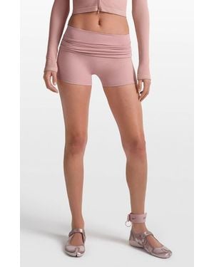 NikeSKIMS Matte Foldover Waist Shorts - Pink