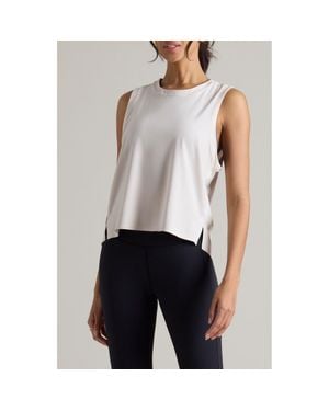 Rhone Serene Crop Performance Tank - Blue