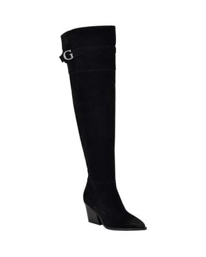 Guess Wilton Over The Knee Slouch Boot - Black