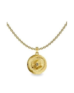 Paskal The Basketball Crooked Ball Diamond Necklace - Metallic