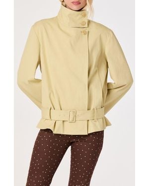 Astr Theo Belted Jacket - Natural