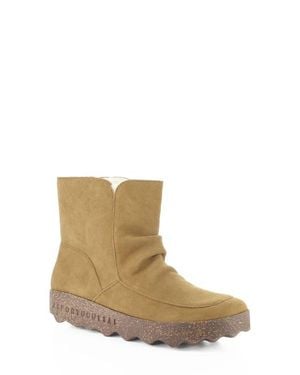 ASPORTUGUESAS Cuff Faux Shearling Bootie - Brown