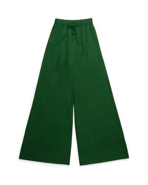 DELUC Antibes Ombré Tie Waist Pants - Green