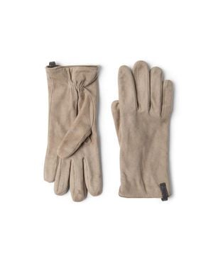 Brunello Cucinelli Suede Gloves - Natural