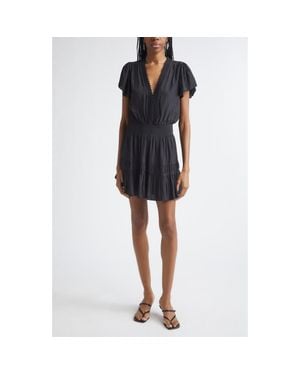 Ramy Brook Irene Short Sleeve Minidress - Black
