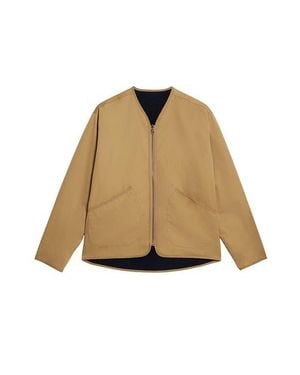 Fortela Reversible Wool And Cotton Jacket - Natural