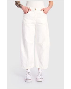 Alembika Go-To Barrel Pants - White